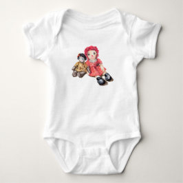 Baby Bodysuit Onsie mit Rag Dolls Strampler