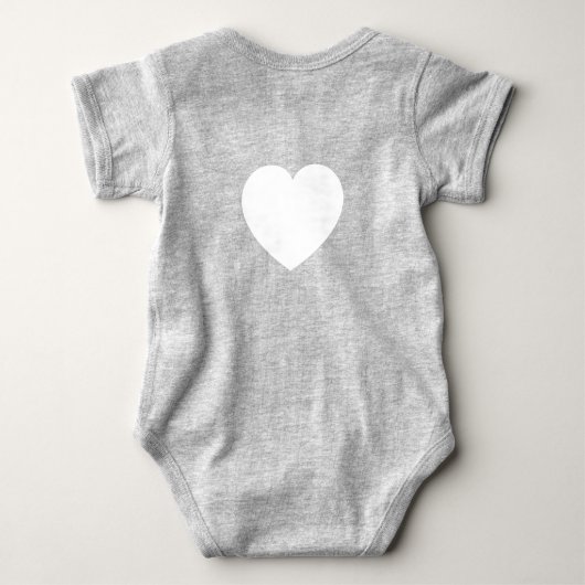 Baby bodysuit "PCOG" with scripture & heart Baby Strampler (Rückseite)