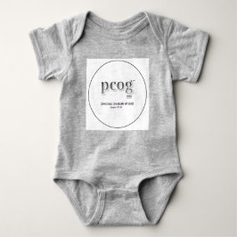Baby bodysuit "PCOG" with scripture & heart Baby Strampler