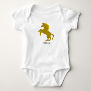 Baby Bodysuit Pferdedesign Strampler