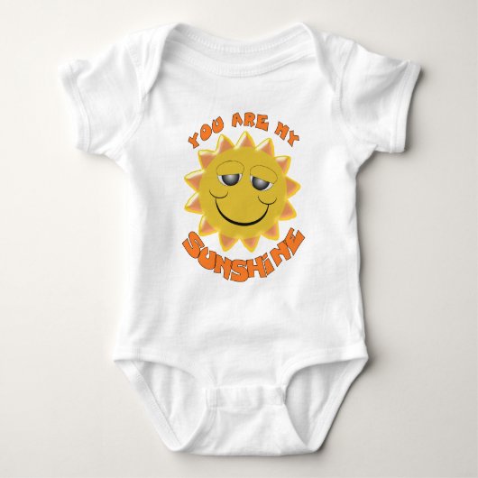 Baby Bodysuit Sonnenschein-Design Baby Strampler (Vorderseite)