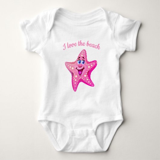 Baby Bodysuit-Starfish Strampler (Vorderseite)