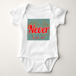 Baby Bodysuit - Unisex - Nie aufgeben Baby Strampler