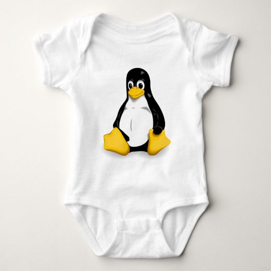Baby-Bodysuits Linuxs Tux Baby Strampler (Vorderseite)