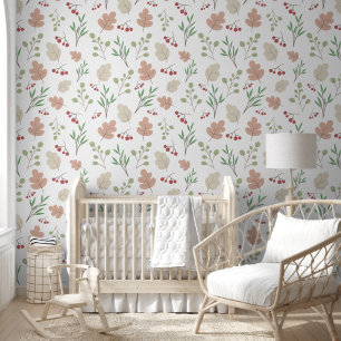 Baby-Boho-Nahtloses-Blattmuster Tapete