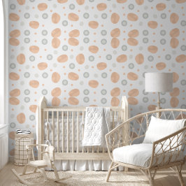 Baby Boho nahtloses Punkte-Muster Tapete