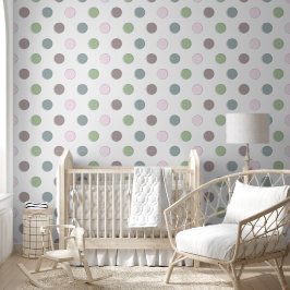 Baby Boho Seamless Gender Neutral Dot Pattern Tapete