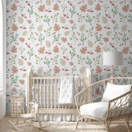 Baby Boho Seamless Leaves Pattern Tapete