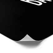 Baby Bok Choy Funny Veggie Pun Dark BG Poster (Ecke)