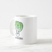 Baby Bok Choy Funny Veggie Pun Kaffeetasse (Vorderseite Links)