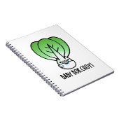 Baby Bok Choy Funny Veggie Pun Notizblock (Rechte Seite)