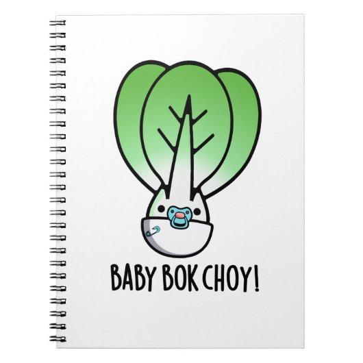 Baby Bok Choy Funny Veggie Pun Notizblock (Vorderseite)