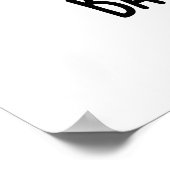 Baby Bok Choy Funny Veggie Pun Poster (Ecke)