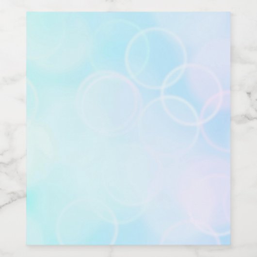 Baby Bokeh - Blue Weinetikett (Einzelnes Label)