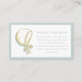 Baby Bonnet Baby Books Begleitkarte (Vorderseite)