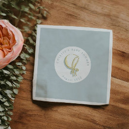 Baby Bonnet Baby Dusche Blue Serviette