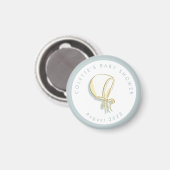 Baby Bonnet Baby Dusche Magnet (Vorderseite/Rückseite)