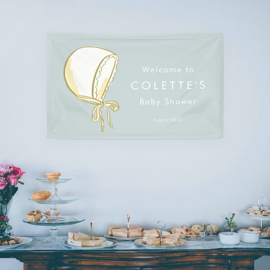 Baby Bonnet Baby Showbanner Banner