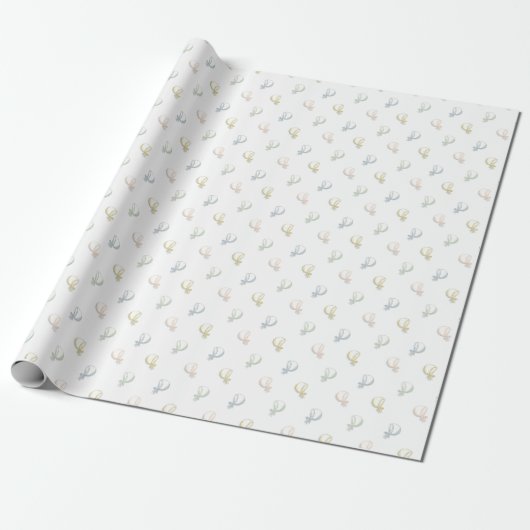 Baby Bonnet Wrapping Paper Geschenkpapier (Ungerollt)
