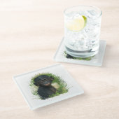 Baby Bonobo Ape Glasuntersetzer (Schrägansicht)