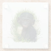 Baby Bonobo Ape Glasuntersetzer (Rückseite)