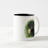 Baby Bonobo Ape Zweifarbige Tasse (VorderseiteRechts)