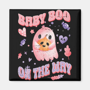 Baby Boo auf dem Weg Halloween Schwangerschaftsank Magnet