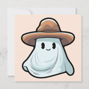 Baby Boo Cowboy Ghost Halloween Collection Feiertagskarte