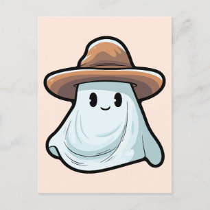 Baby Boo Cowboy Ghost Halloween Collection Feiertagspostkarte