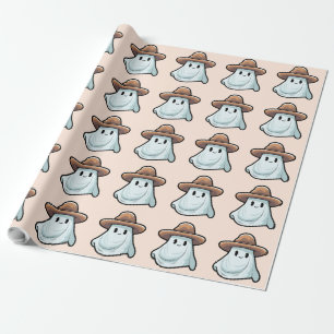 Baby Boo Cowboy Ghost Halloween Collection Geschenkpapier