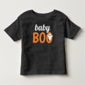 Baby Boo Family Matching Halloween Black Orange Kleinkind T-shirt (Vorderseite)