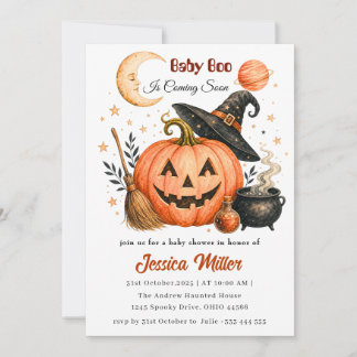 Baby Boo Halloween-Baby-Shower-Einladung Einladung