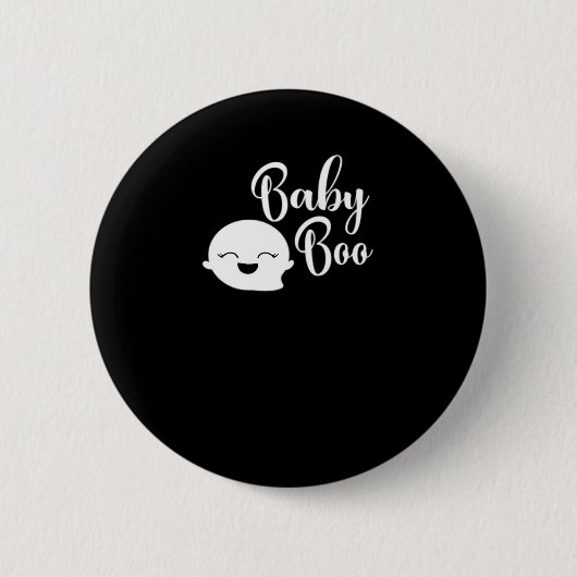 Baby Boo Halloween Button (Vorderseite)