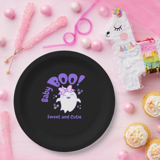 Baby Boo! Halloween-Design für Kleinkinder Pappteller (Party)