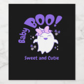 Baby Boo! Halloween-Design für Kleinkinder Weinetikett (Einzelnes Label)