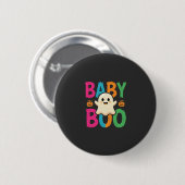 Baby Boo Halloween-Geisterdesign_1 Button (Vorne & Hinten)