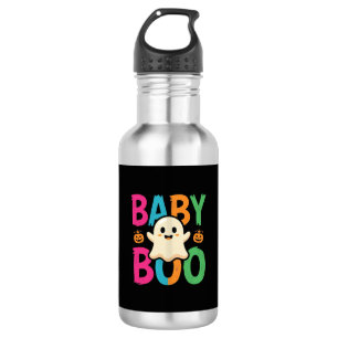 Baby Boo Halloween-Geisterdesign_1 Edelstahlflasche