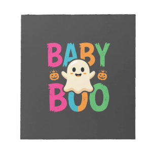 Baby Boo Halloween-Geisterdesign_1 Notizblock