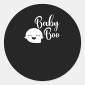 Baby Boo Halloween Runder Aufkleber (Vorderseite)