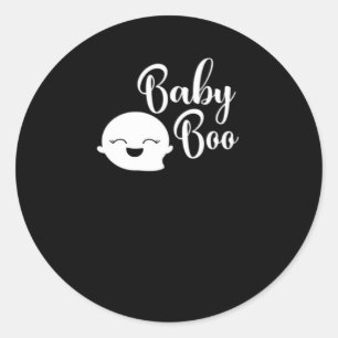 Baby Boo Halloween Runder Aufkleber