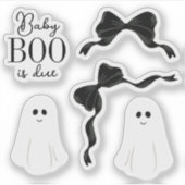 Baby Boo ist ein echtes Halloween-Shower Accent St Aufkleber (Vorderseite)