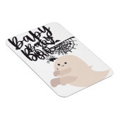 Baby Boo Niedliches Halloween Print Vintag Style Magnet (Rechte Seite)
