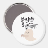 Baby Boo Niedliches Halloween Print Vintag Style Magnet (Vorderseite/Rückseite)