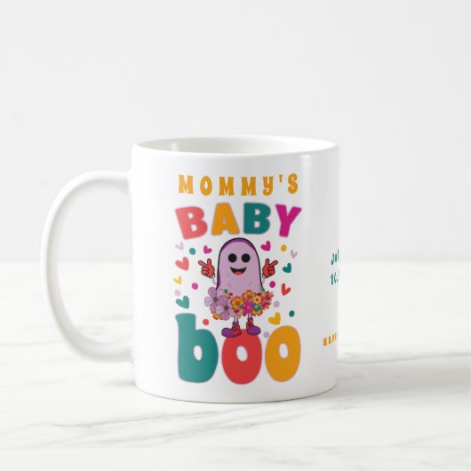 Baby Boo October Neuborn Pastel Ghost Hallowen Kaffeetasse (Links)