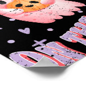 Baby Boo On The Way Halloween Pregnancy Announceme Poster (Ecke)