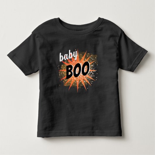Baby Boo | Orange Halloween Kleinkind T-shirt (Vorderseite)