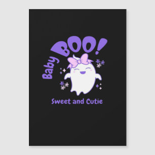 Baby Boo Süßes Kleinkind Halloween-Design Magnetkarte