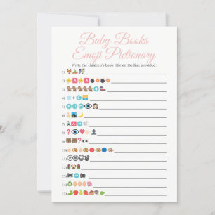 Baby Books Emoji Pictionary Game Pink