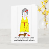 Baby Boomer Birthday Card Karte (Gelbe Blume)