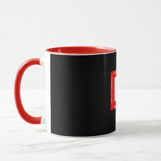 Baby Boomer Generation Tasse. Tasse (Links)